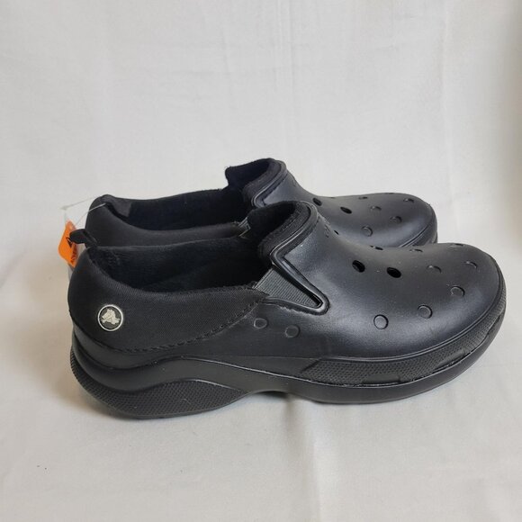 Crocs Bound Black Lined Clogs Comfort Slip-on Shoes Men\'s 12 NWT Solid Back main image 7